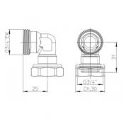  Coude � 90� pour Dkn Alt HPC - 