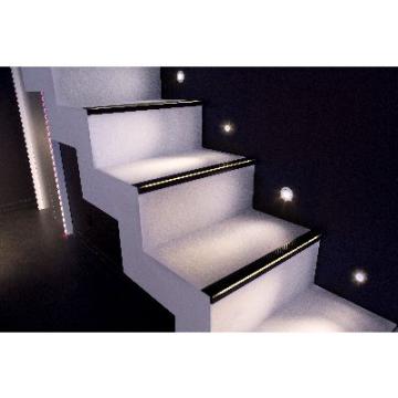  Pack BALI LED 1 rond fixe alu 