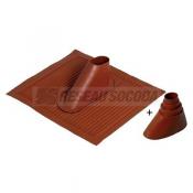  Tuile aluminium couleur brique 