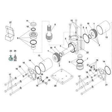  VERIN 180 hydraulique � fixer 