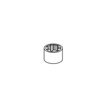  750 - bague cannele 6 dents 