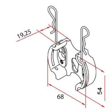  tm2 sup58 - clip support_1pc 