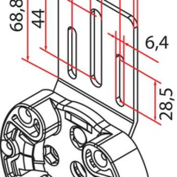  tm2 sup45 - clip support monob 