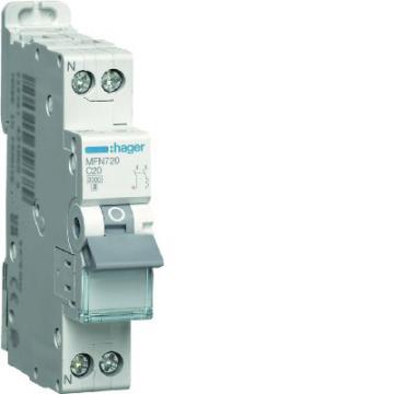  Disjoncteur Phase + Neutre 20A 
