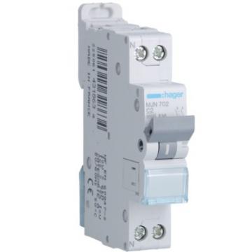  Disjoncteur 1P+N 4.5/6kA C-2A 