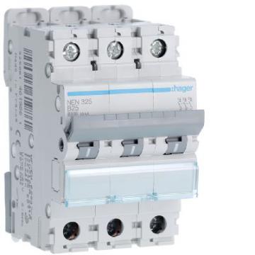  Disjoncteur 25A 3P 6-10kA Cour 