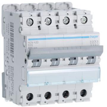  Disjoncteur 20A 4P 6-10kA Cour 