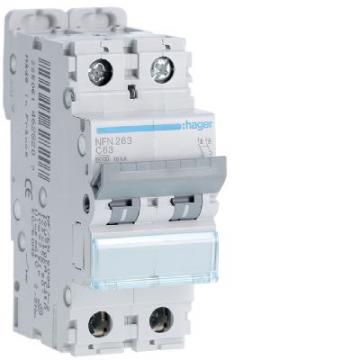  Disjoncteur 2P 6-10kA courbe C 