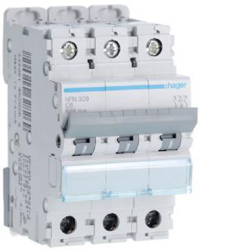  Disjoncteur 6A 3P 6-10kA Courb 