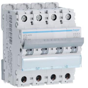  Disjoncteur 20A 4P 6-10kA Cour 