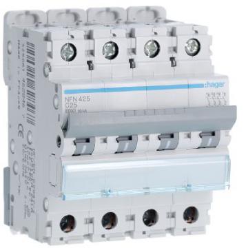  Disjoncteur 25A 4P 6-10kA Cour 