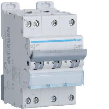  Disjoncteur 10A 3P+N 6-10kA Co 