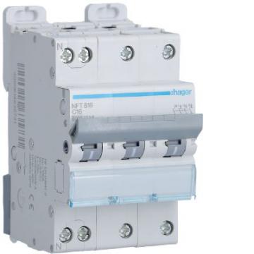  Disjoncteur 16A 3P+N 6-10kA Co 