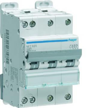  Disjoncteur 25A 3P+N 6-10kA Co 