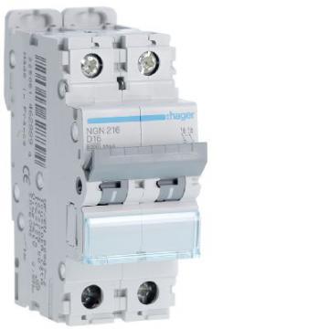  Disjoncteur 16A 2P 6-10kA Cour 