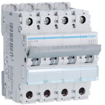  Disjoncteur 2A 4P 6-10kA Courb 