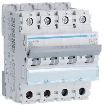  Disjoncteur 16A 4P 6-10kA Cour 