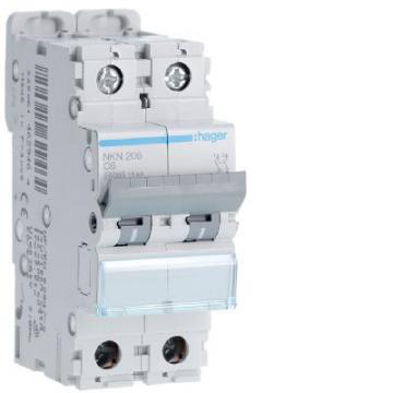  Disjoncteur 6A 2P 10-15kA Cour 