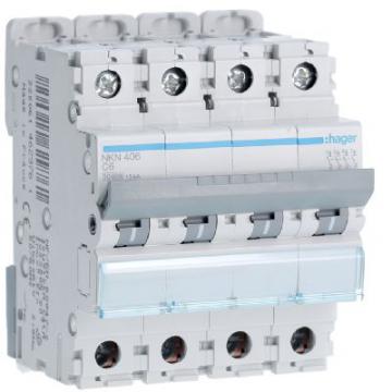  Disjoncteur 6A 4P 10-15kA Cour 