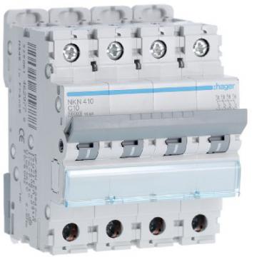  Disjoncteur 10A 4P 10-15kA Cou 