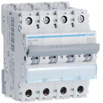  Disjoncteur 16A 4P 10-15kA Cou 