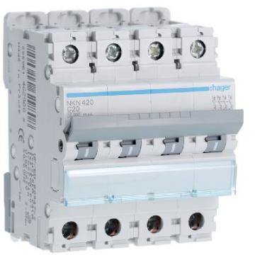  Disjoncteur 20A 4P 10-15kA Cou 