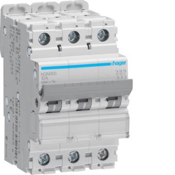  Disjoncteur 6A 3P 25kA Courbe 