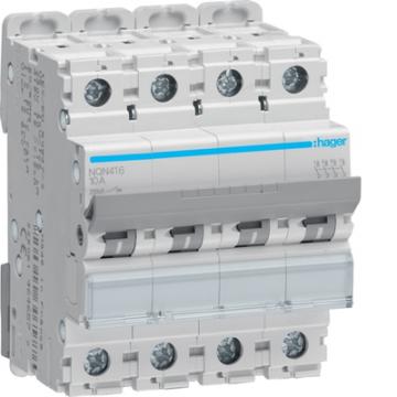 Disjoncteur 16A 4P 25kA Courbe 