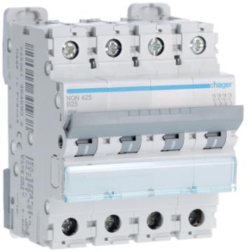  Disjoncteur 25A 4P 25kA Courbe 