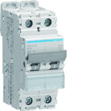  Disjoncteur 40A 2P 20kA Courbe 