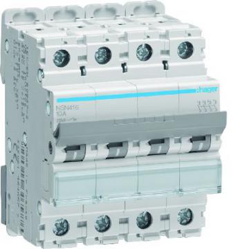  Disjoncteur 16A 4P 25kA Courbe 