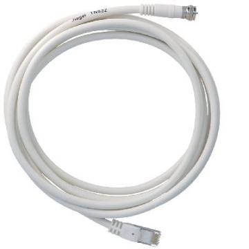  CordonTV RJ45/fiche "F" longue 