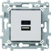  Prise Essensya double USB A+C 
