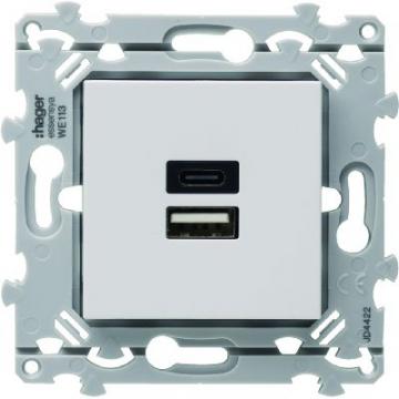  Prise Essensya double USB A+C 