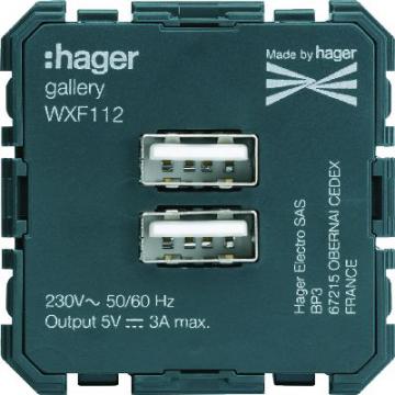  Chargeur double USB A+A  galle 