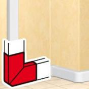  DLP ANGLE PLAT 220X65 BLANC 