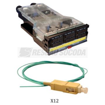  CASSETT SC DU 12 FIBRES MM CO 