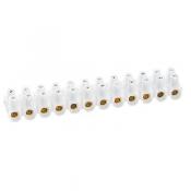  BARRETTE NYLBLOC 10MM2 BLANC 