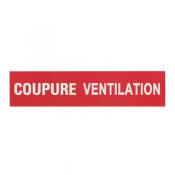  ETIQUETTE COUPURE VENTILATION 