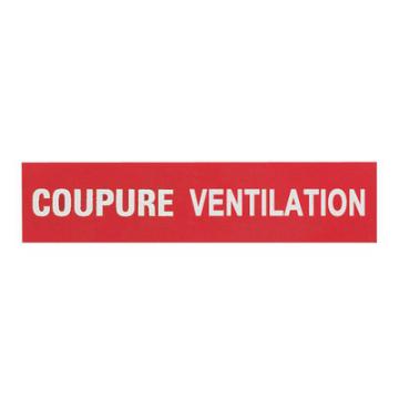  3 ETIQUETTES COUPURE VENTILATI 