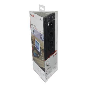  UP TAB FB 3X2P+T 2USB 1,5M NR 