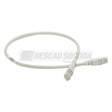  CORDON C5E F/UTP PVC GRIS 1 M 