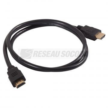  CORDON HDMI MALE/MALE 1M 