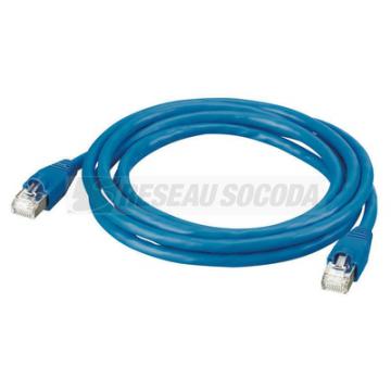  CORDON C6 SF/UTP PVC BLEU 1 M 