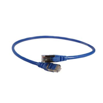  CORDON C6 F/UTP PVC BLEU 0.5M 