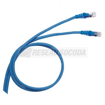  CORDON C6 F/UTP PVC BLEU 0.5M 