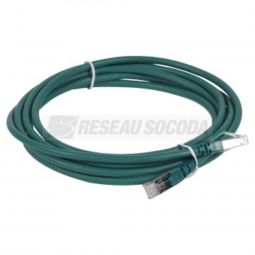  CORDON C6A S/FTP LSZH VERT 3M 