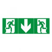  ETIQ EVAC UNIV FLECHE DROITE 