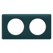  PLAQUE 2 POSTES BLEU-VERT 
