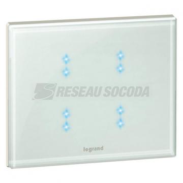  COMMANDE KNX TACTILE 2 M BLANC 